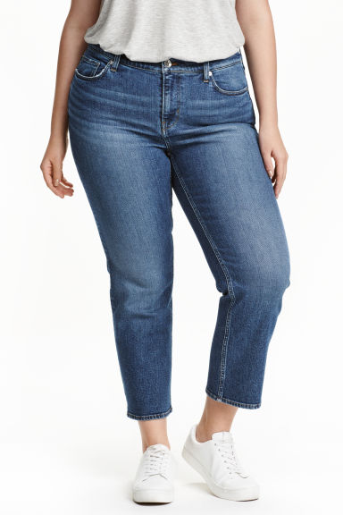 H&M+ Straight cropped Jeans